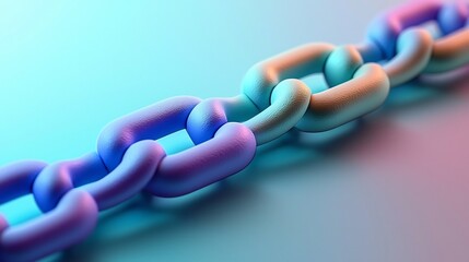 Interlocked Geometric Shapes in Vibrant Gradient Promoting Trust and Responsibility