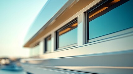 Fototapeta premium Modern Building Exterior Windows Showcase Design