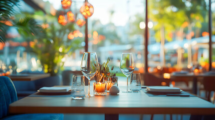 Luxury travel concept featuring fine dining in an exclusive fancy restaurant with exquisite cuisine and great service