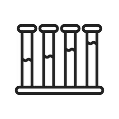 Communicating Vessels Icon vector image. Suitable for use on web apps, mobile apps, and print media.