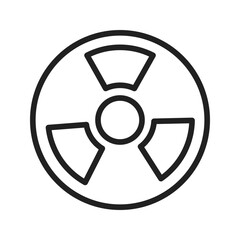 Nuclear Icon vector image. Suitable for use on web apps, mobile apps, and print media.