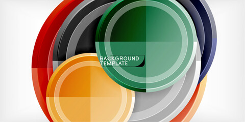 Geometric design abstract background - circles