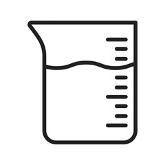 Beaker Icon vector image. Suitable for use on web apps, mobile apps, and print media.