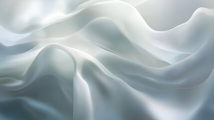 Fototapeta premium futuristic white waves, white waves, white background, modern bright art, blurred pattern, perspective effect, abstract graphic template, creative design, futuristic art, clean white design, smooth wa