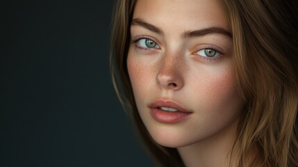 Fototapeta premium The Beautiful Woman's Portrait