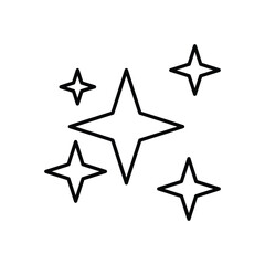 Glittering Stars vector icon