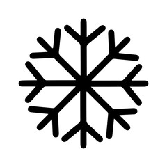 Black and White Snowflake Illustration: A simple yet intricate depiction of the geometric symmetry found in snowflakes, ideal for winter-themed designs or creative projects focused on nature’s beauty