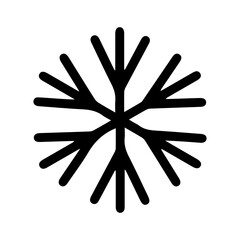 Black and White Snowflake Illustration: A simple yet intricate depiction of the geometric symmetry found in snowflakes, ideal for winter-themed designs or creative projects focused on nature’s beauty