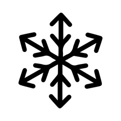 Black and White Snowflake Illustration: A simple yet intricate depiction of the geometric symmetry found in snowflakes, ideal for winter-themed designs or creative projects focused on nature’s beauty