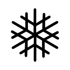 Black and White Snowflake Illustration: A simple yet intricate depiction of the geometric symmetry found in snowflakes, ideal for winter-themed designs or creative projects focused on nature’s beauty