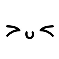 Cute black and white emoji expression illustration featuring a variety of playful and expressive faces, perfect for adding character and emotion to digital designs, communication, or art projects