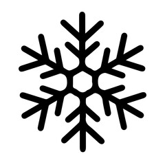 Black and White Snowflake Illustration: A simple yet intricate depiction of the geometric symmetry found in snowflakes, ideal for winter-themed designs or creative projects focused on nature’s beauty