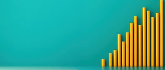 Fototapeta premium Digital insights for investment growth visualizing financial data in today's business landscape