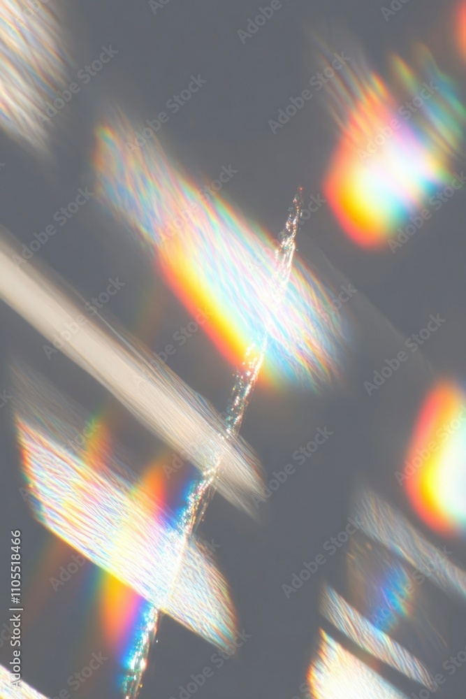 Poster Abstract Light Refraction Rainbow Spectrum Display