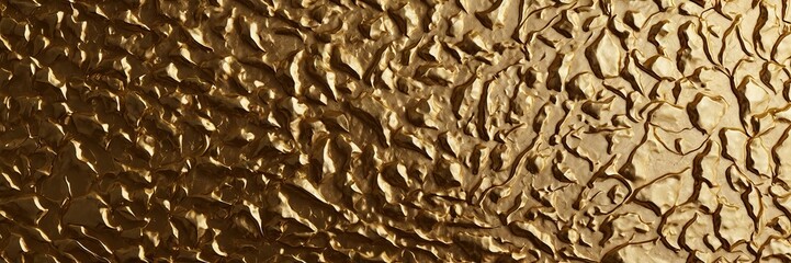 Golden textured background with a crumpled effect.