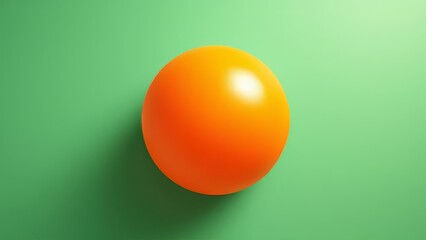A vibrant orange stability ball, ideal for workouts.
