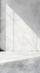 23. A whitewashed wall with subtle shadows, creating a large empty area in the center for text