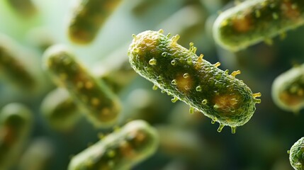 The dangerous bacteria, which appear to reflect the seriousness of potentially dangerous infectious diseases, are designed to emphasize the importance of health care through engaging visual media.