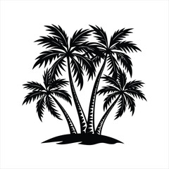 palm trees silhouettes