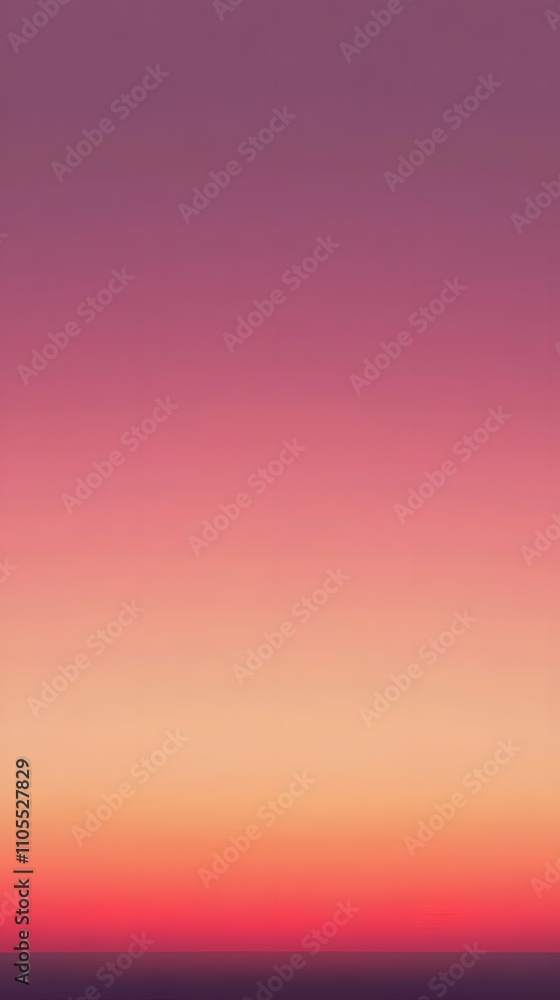 Poster 10. a wide-open sky at dusk with warm sunset hues and a central empty space for adding text