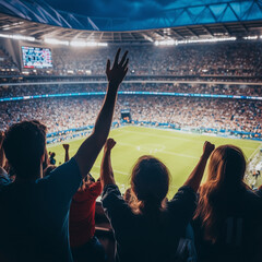 野球の応援をする人