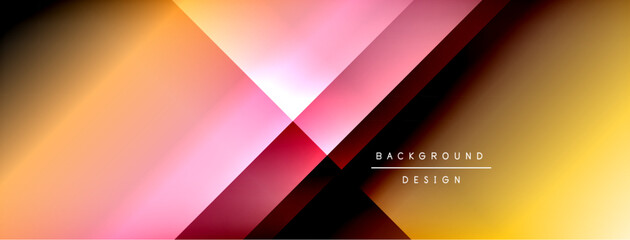 Colorful gradient with lines made of shadow and light. Creative background