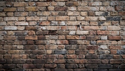 Old weathered wall made of old red bricks