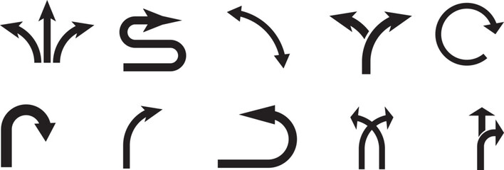 Direction Arrow Sign Vector illustration