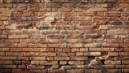 Obraz premium Old weathered wall made of old red bricks