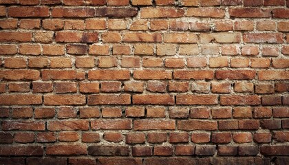 Fototapeta premium Old weathered wall made of old red bricks