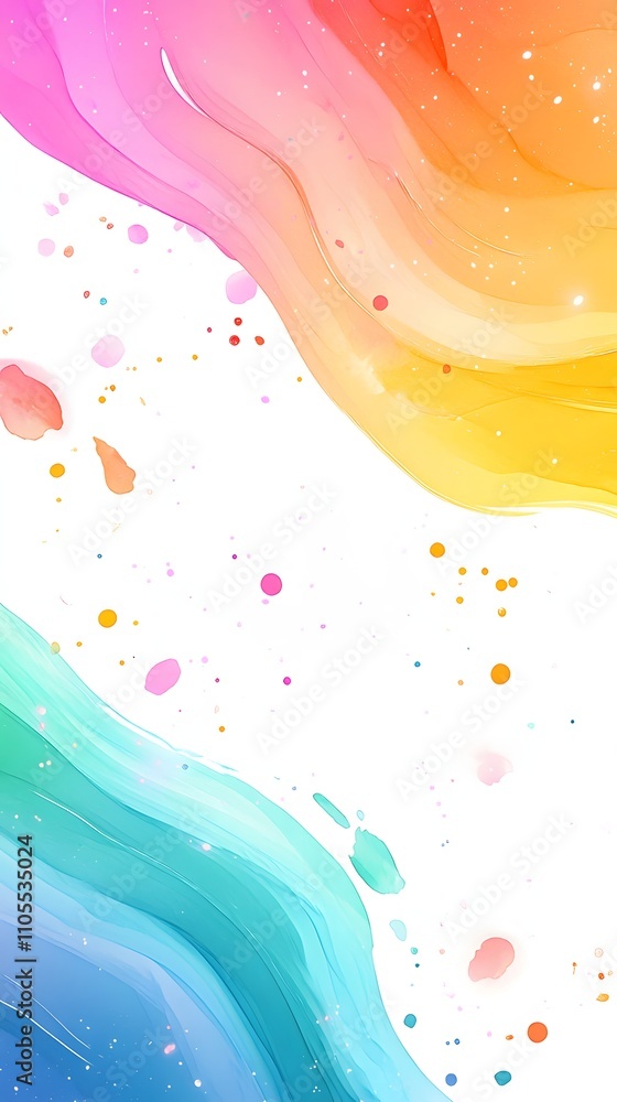 Poster 19. a soft gradient of pastel colors with a large, unobstructed area in the center for text