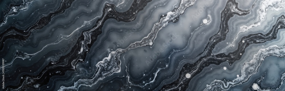 Poster intricate grey marble patterns create natural abstract design. flowing lines, textures suggest natur