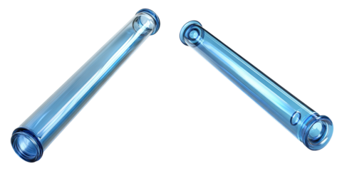 Oxygen tube isolated on transparent background, Set of