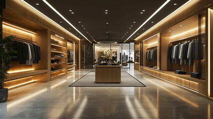 Modern Menswear Boutique Interior Design Showcase