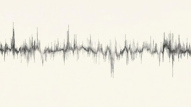 Voice Communication Concept, Intonation lines rising and falling, representing emotional modulation in speech