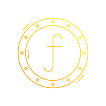 Dutch guilder vector icon