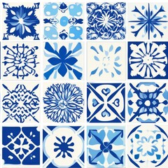 Beautiful Blue and White Decorative Tiles