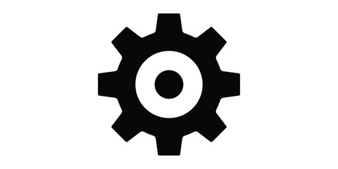 Gear icon vector illustration template.