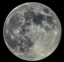 A full moon in the night