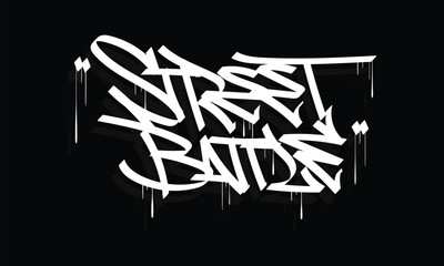 STREET BATTLE graffiti tag style design