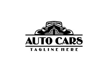 Classic Auto Car Vehicle Logo Design Silhoutte Inspiration