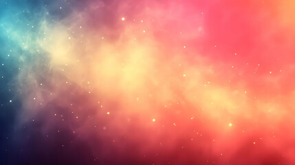 Cosmic Nebula: Vivid Colors, Stellar Dust, Galaxy's Glow