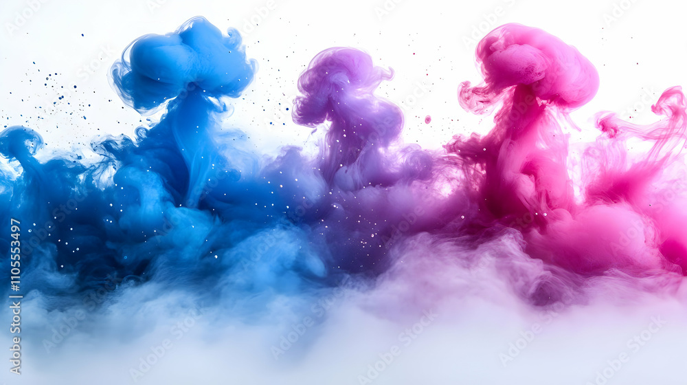 Poster vibrant colors explode in abstract swirls, creating a mesmerizing visual symphony