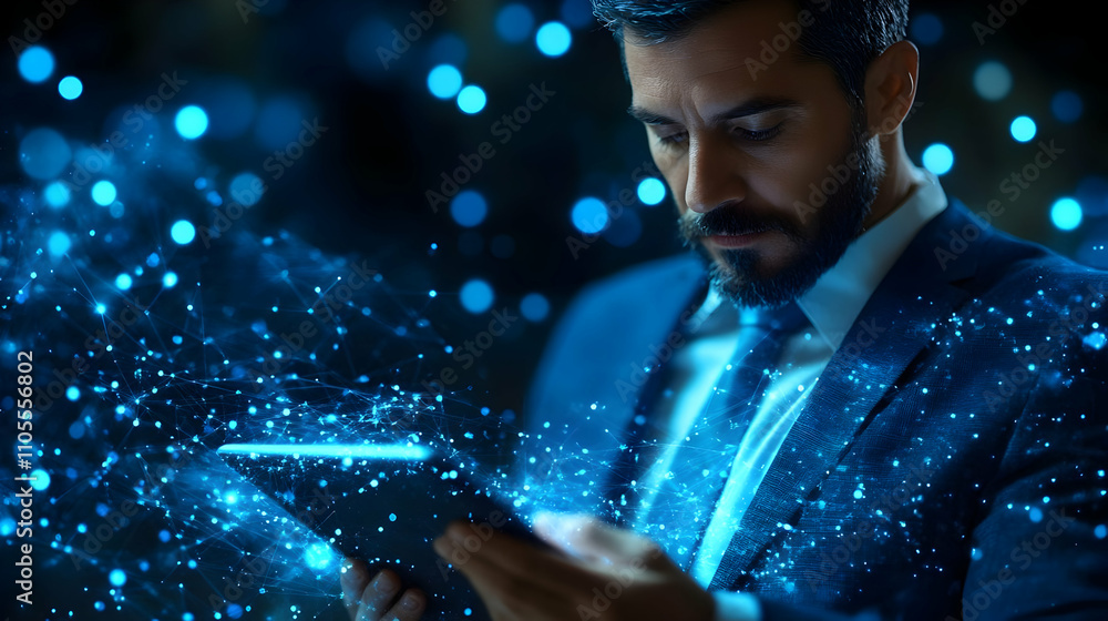 Aufkleber exploring digital networks: a data-driven approach to modern connectivity