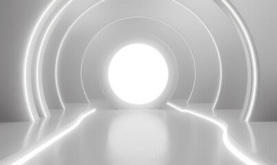 Obraz premium abstract 3d tunnel