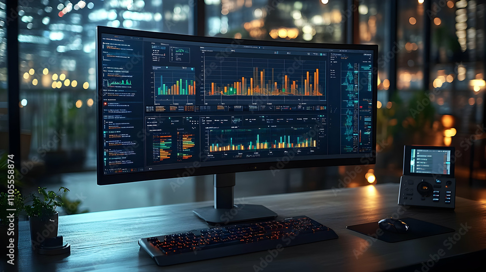 Poster data analysis: visualizing trends with charts & graphs, nighttime productivity