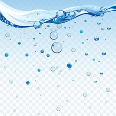 water bubbles isolated on transparent background
