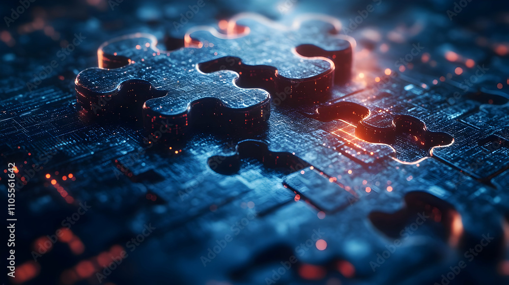 Poster solving complex puzzles: digital logic & connections