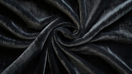 Rich black velvet texture with soft highlights background