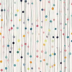 Colorful Dotted Lines Pattern Design